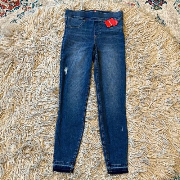 NWT Spanx distressed skinny jean jeggings size small - Picture 1 of 5